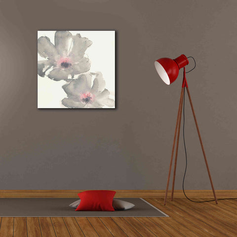 Image of 'Gray Blush Cosmos I' by Chris Paschke, Giclee Canvas Wall Art,26 x 26