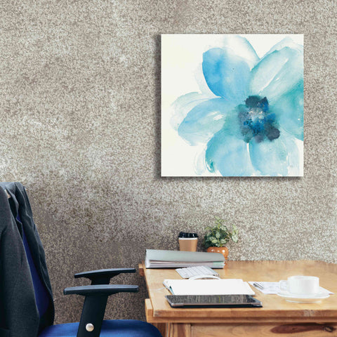 Image of 'Teal Cosmos II' by Chris Paschke, Giclee Canvas Wall Art,26 x 26