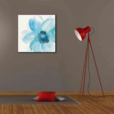 Image of 'Teal Cosmos II' by Chris Paschke, Giclee Canvas Wall Art,26 x 26