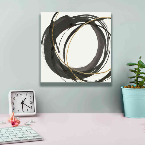 Image of 'Gilded Enso I' by Chris Paschke, Giclee Canvas Wall Art,12 x 12