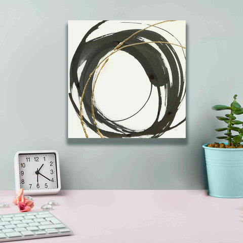 Image of 'Gilded Enso IV' by Chris Paschke, Giclee Canvas Wall Art,12 x 12