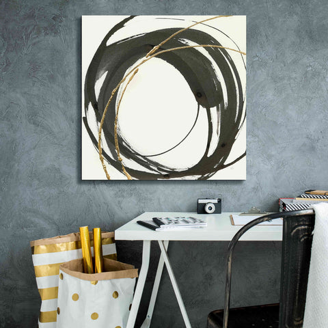 Image of 'Gilded Enso IV' by Chris Paschke, Giclee Canvas Wall Art,26 x 26