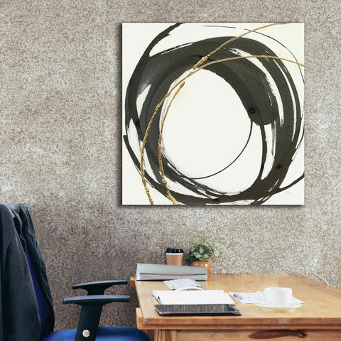 Image of 'Gilded Enso IV' by Chris Paschke, Giclee Canvas Wall Art,37 x 37