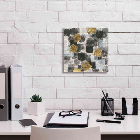 Image of 'Gold Squares III' by Chris Paschke, Giclee Canvas Wall Art,12 x 12