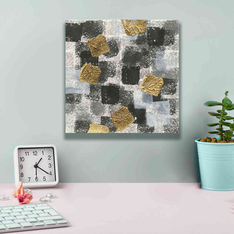 Image of 'Gold Squares III' by Chris Paschke, Giclee Canvas Wall Art,12 x 12