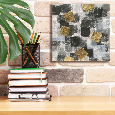 Image of 'Gold Squares III' by Chris Paschke, Giclee Canvas Wall Art,12 x 12