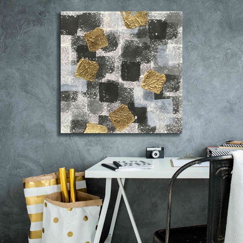 Image of 'Gold Squares III' by Chris Paschke, Giclee Canvas Wall Art,26 x 26