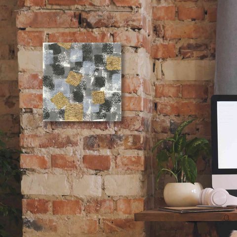 Image of 'Gold Squares IV' by Chris Paschke, Giclee Canvas Wall Art,12 x 12