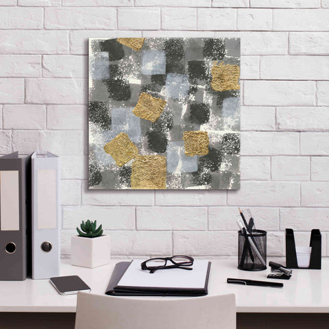 Image of 'Gold Squares IV' by Chris Paschke, Giclee Canvas Wall Art,18 x 18