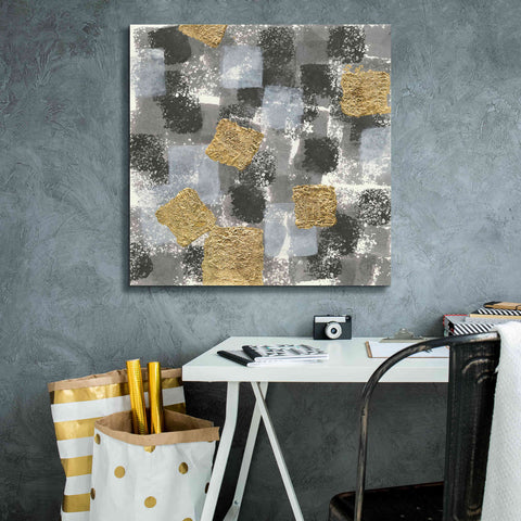 Image of 'Gold Squares IV' by Chris Paschke, Giclee Canvas Wall Art,26 x 26