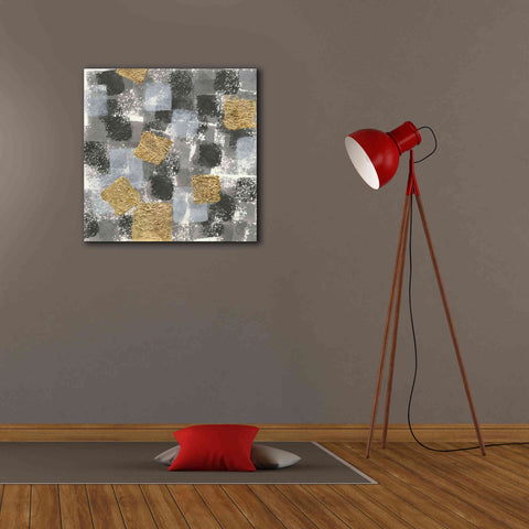 Image of 'Gold Squares IV' by Chris Paschke, Giclee Canvas Wall Art,26 x 26