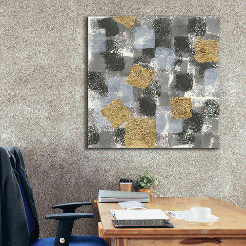 Image of 'Gold Squares IV' by Chris Paschke, Giclee Canvas Wall Art,37 x 37