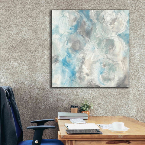 Image of 'Pale Blue Circles I' by Chris Paschke, Giclee Canvas Wall Art,37 x 37