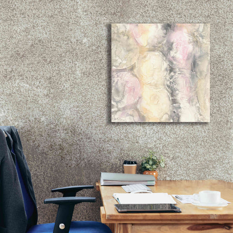 Image of 'Blush Circles I' by Chris Paschke, Giclee Canvas Wall Art,26 x 26