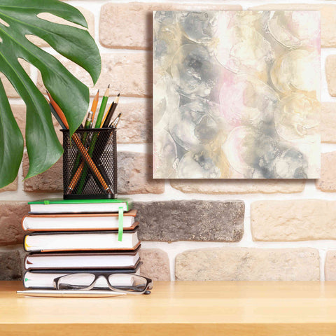 Image of 'Blush Circles II' by Chris Paschke, Giclee Canvas Wall Art,12 x 12