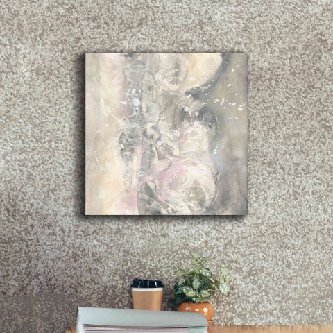 Image of 'Blushing Snowflakes I' by Chris Paschke, Giclee Canvas Wall Art,18 x 18