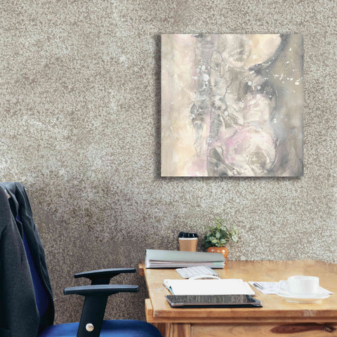 Image of 'Blushing Snowflakes I' by Chris Paschke, Giclee Canvas Wall Art,26 x 26