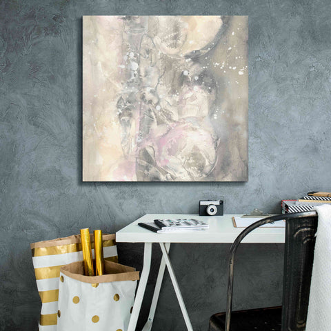 Image of 'Blushing Snowflakes I' by Chris Paschke, Giclee Canvas Wall Art,26 x 26