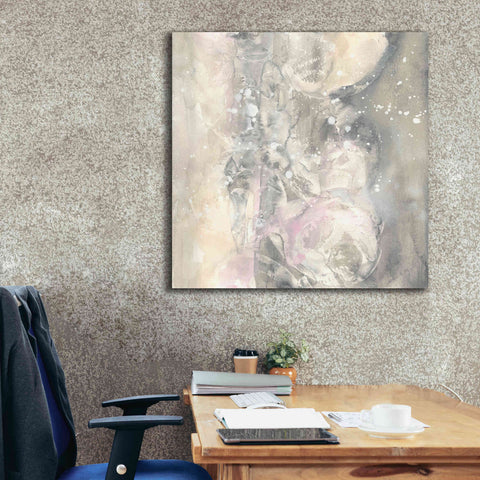 Image of 'Blushing Snowflakes I' by Chris Paschke, Giclee Canvas Wall Art,37 x 37