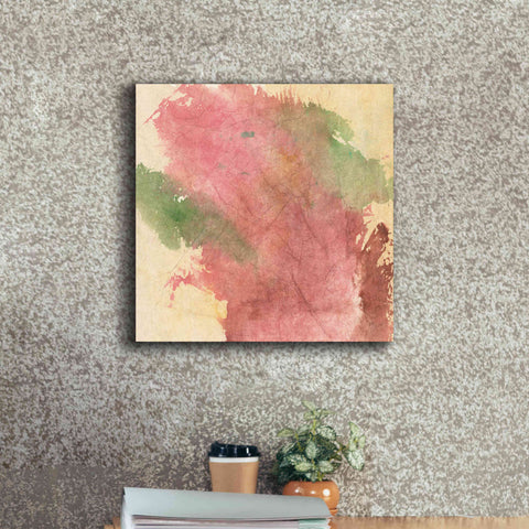 Image of 'Rouge Growth I' by Chris Paschke, Giclee Canvas Wall Art,18 x 18