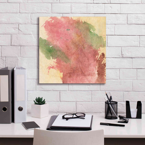 Image of 'Rouge Growth I' by Chris Paschke, Giclee Canvas Wall Art,18 x 18