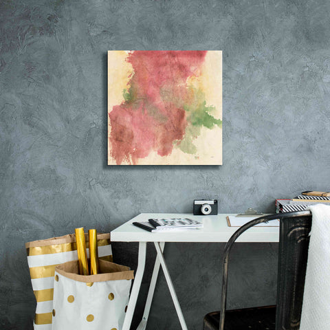 Image of 'Rouge Growth II' by Chris Paschke, Giclee Canvas Wall Art,18 x 18