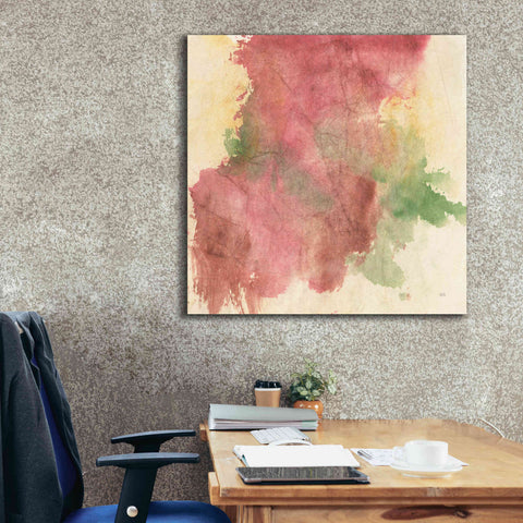 Image of 'Rouge Growth II' by Chris Paschke, Giclee Canvas Wall Art,37 x 37