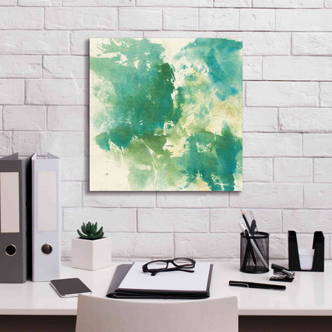 Image of 'Mossy Rock I' by Chris Paschke, Giclee Canvas Wall Art,18 x 18