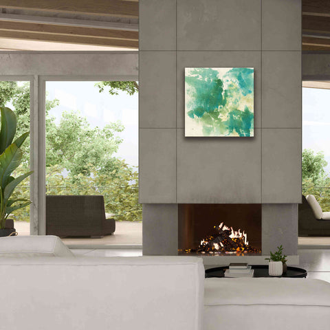 Image of 'Mossy Rock I' by Chris Paschke, Giclee Canvas Wall Art,26 x 26