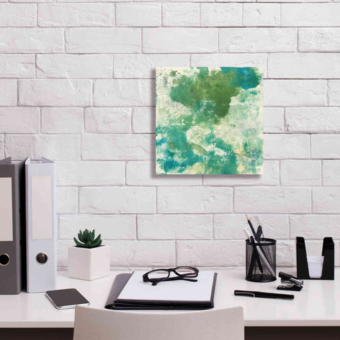 Image of 'Mossy Rock II' by Chris Paschke, Giclee Canvas Wall Art,12 x 12