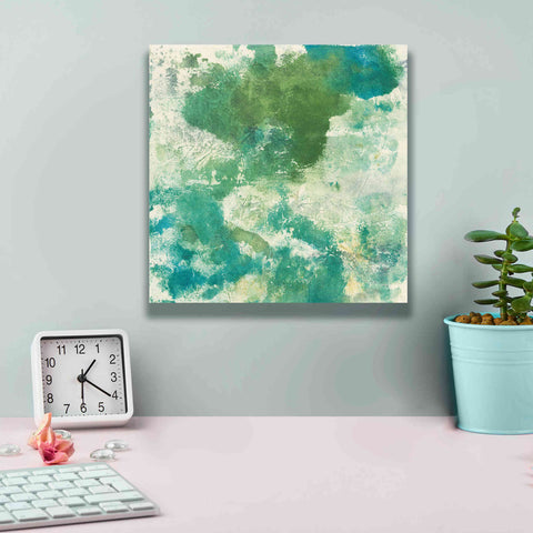 Image of 'Mossy Rock II' by Chris Paschke, Giclee Canvas Wall Art,12 x 12