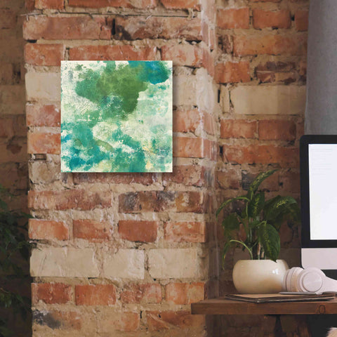 Image of 'Mossy Rock II' by Chris Paschke, Giclee Canvas Wall Art,12 x 12