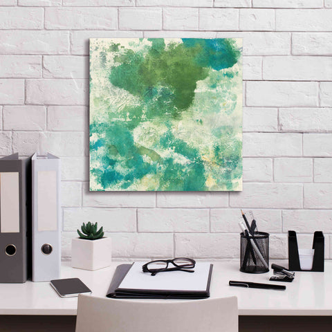 Image of 'Mossy Rock II' by Chris Paschke, Giclee Canvas Wall Art,18 x 18