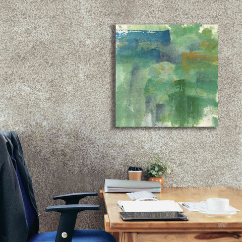 Image of 'Blue Accent II' by Chris Paschke, Giclee Canvas Wall Art,26 x 26