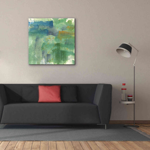 Image of 'Blue Accent II' by Chris Paschke, Giclee Canvas Wall Art,37 x 37