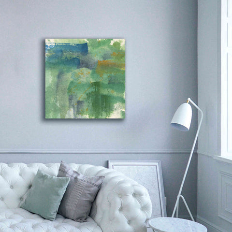 Image of 'Blue Accent II' by Chris Paschke, Giclee Canvas Wall Art,37 x 37