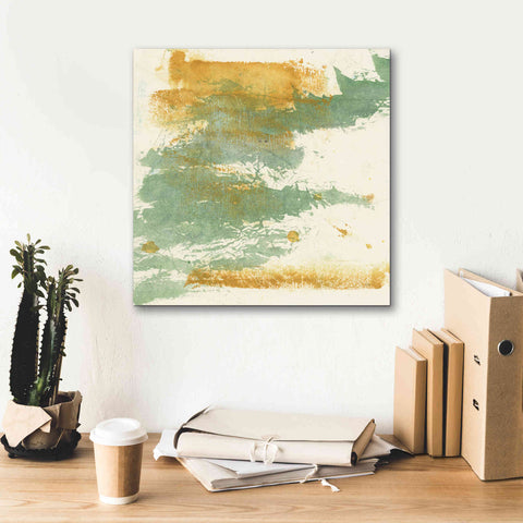 Image of 'Textured Gold I' by Chris Paschke, Giclee Canvas Wall Art,18 x 18