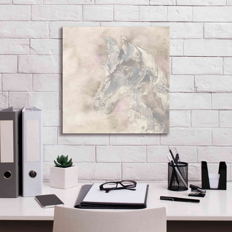 Image of 'Gray Head IV' by Chris Paschke, Giclee Canvas Wall Art,18 x 18