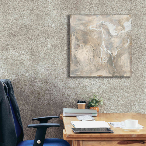 Image of 'White Horse II' by Chris Paschke, Giclee Canvas Wall Art,26 x 26