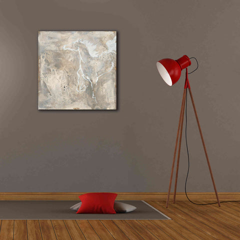 Image of 'White Horse II' by Chris Paschke, Giclee Canvas Wall Art,26 x 26