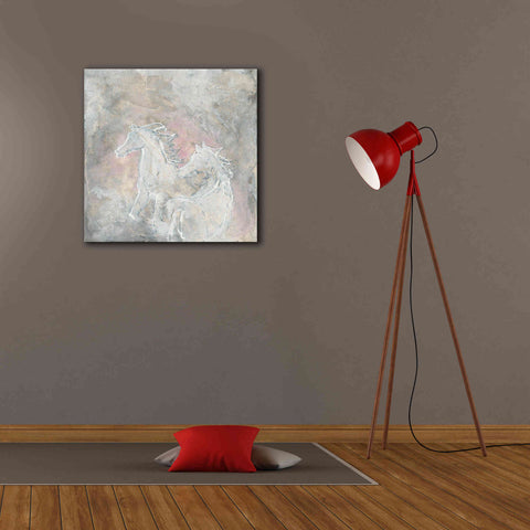 Image of 'Blush Horses I' by Chris Paschke, Giclee Canvas Wall Art,26 x 26