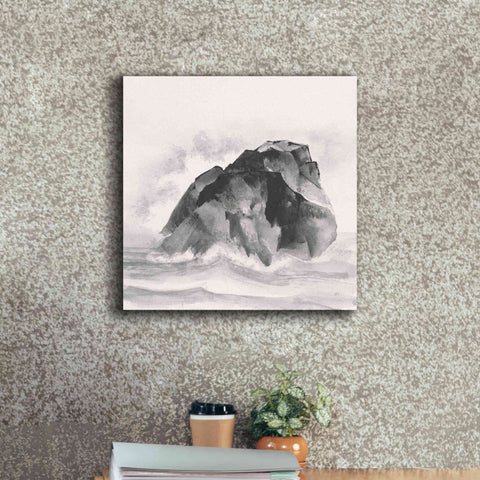 Image of 'Solitary Rock' by Chris Paschke, Giclee Canvas Wall Art,18 x 18