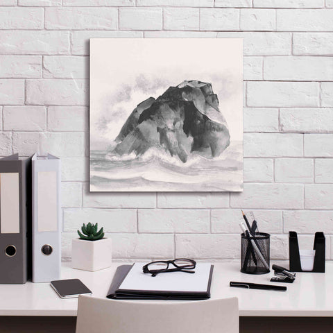 Image of 'Solitary Rock' by Chris Paschke, Giclee Canvas Wall Art,18 x 18