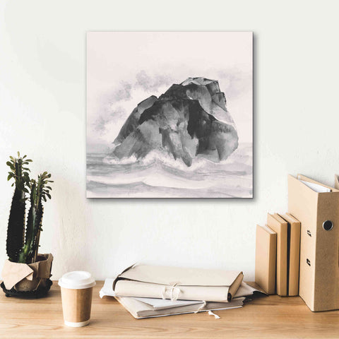 Image of 'Solitary Rock' by Chris Paschke, Giclee Canvas Wall Art,18 x 18