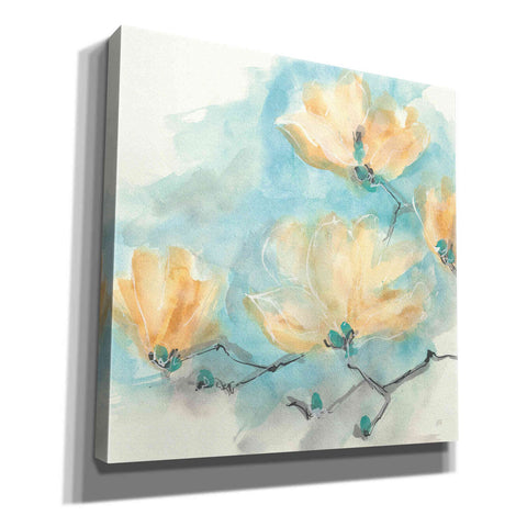 Image of 'Teal Buds III' by Chris Paschke, Giclee Canvas Wall Art