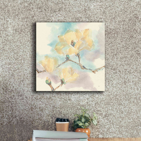 Image of 'Magnolias In White I' by Chris Paschke, Giclee Canvas Wall Art,18 x 18