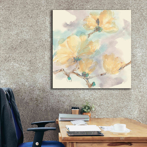 Image of 'Magnolias In White II' by Chris Paschke, Giclee Canvas Wall Art,37 x 37