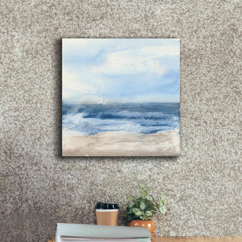 Image of 'Surf And Sails' by Chris Paschke, Giclee Canvas Wall Art,18 x 18