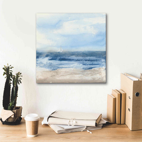 Image of 'Surf And Sails' by Chris Paschke, Giclee Canvas Wall Art,18 x 18