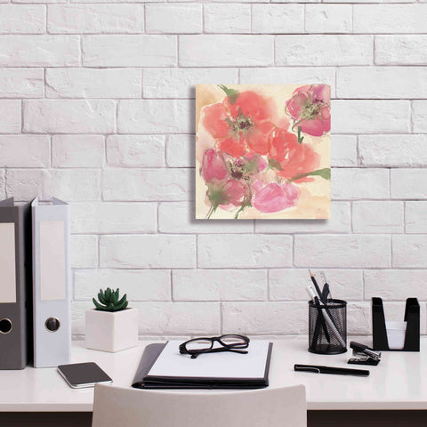 Image of 'Coral Blooms I' by Chris Paschke, Giclee Canvas Wall Art,12 x 12